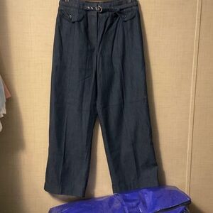 Larry Levine Women's Straight Leg Jeans - Dark Blue